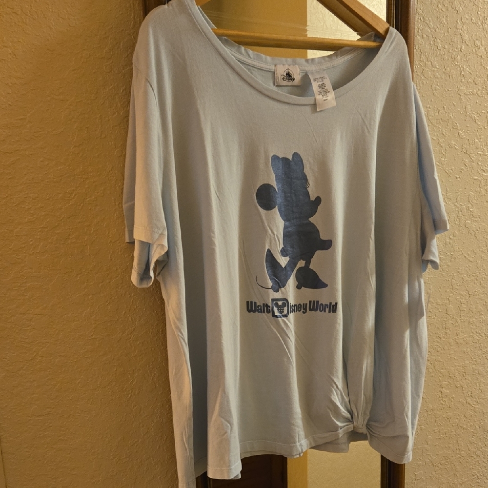 Walt Disney World Orlando Plus Size 3X  MINNIE Mouse Tie T-Shirt NWT 24W 26W